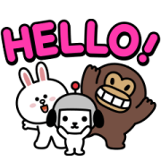 Hello Friends！ W！th LINEヤフー スタンプ